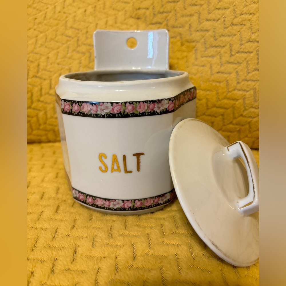 German ceramic kitchen canisters, antique kitchen containers